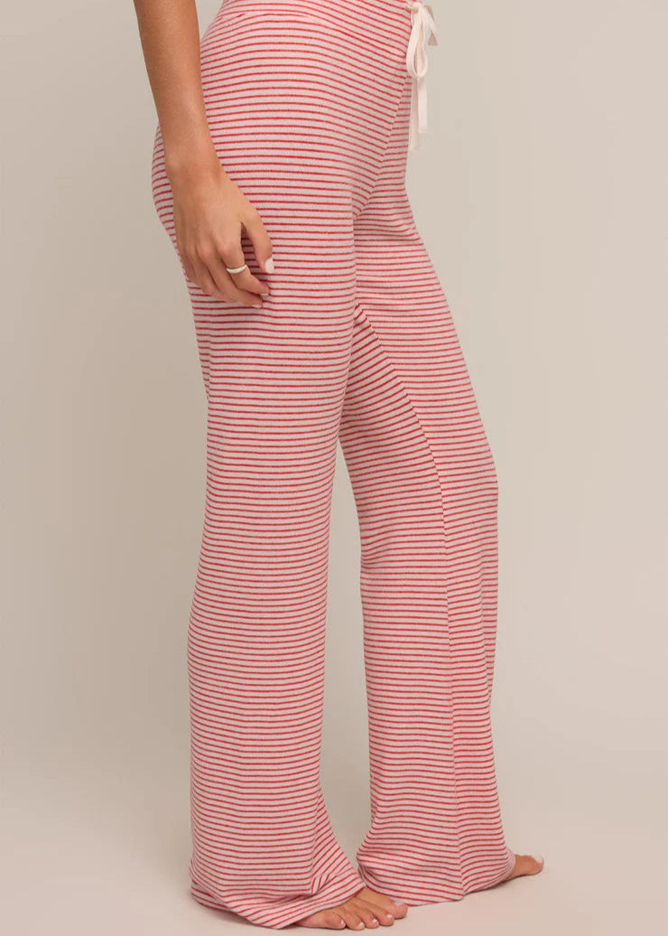 Z Supply In The Clouds Stripe Pant - Red