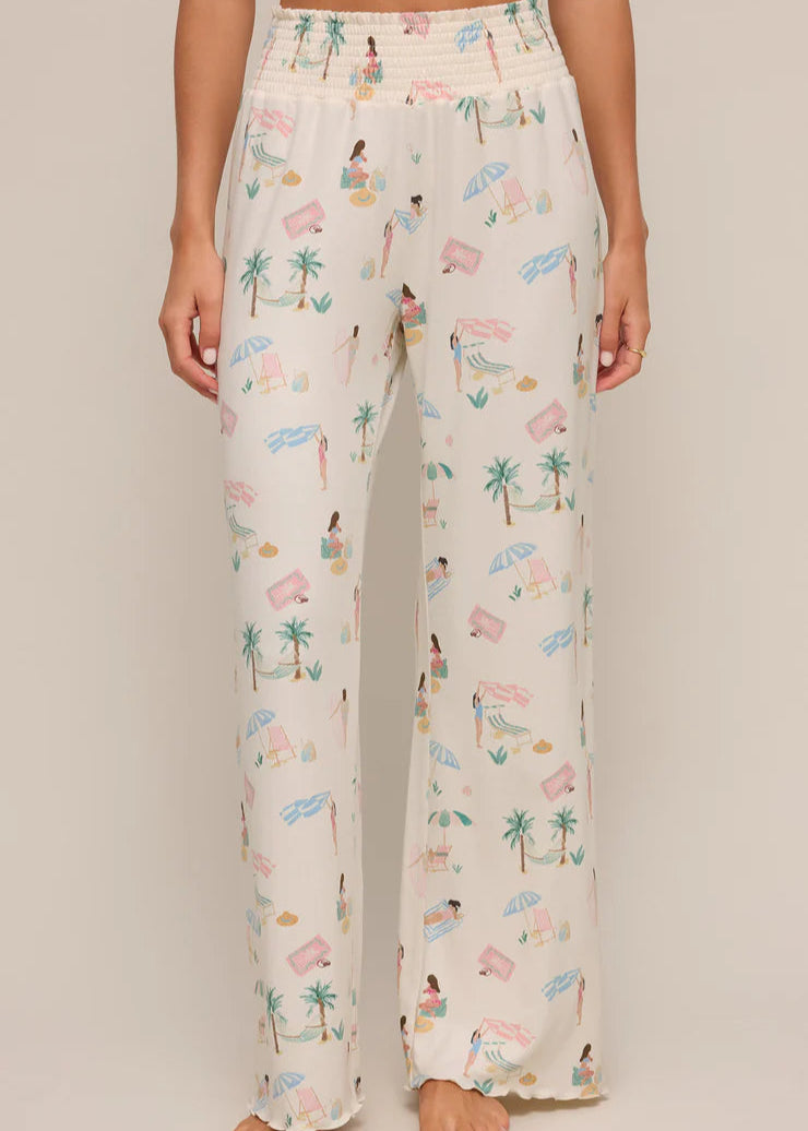 Z Supply Dawn Beach Days Pant Bone