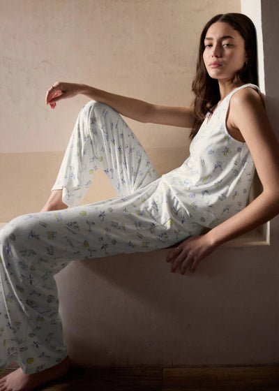 Z Supply Dawn Citron Pant White