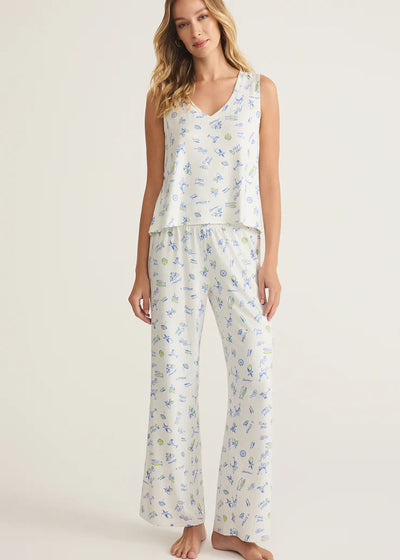 Z Supply Dawn Citron Pant White