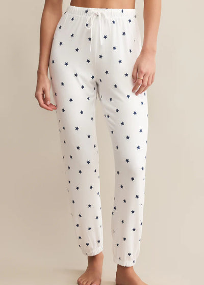 Z Supply Classic Mini Stars Jogger White