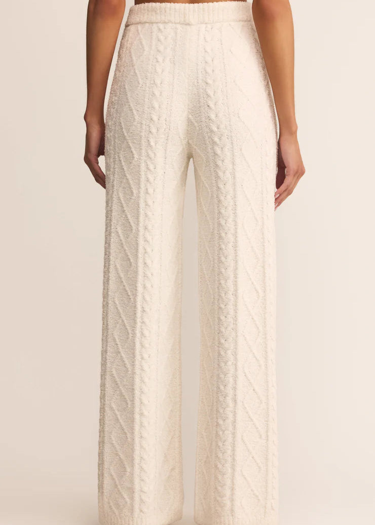 Z Supply Gemma Cable Pant Vanilla Ice