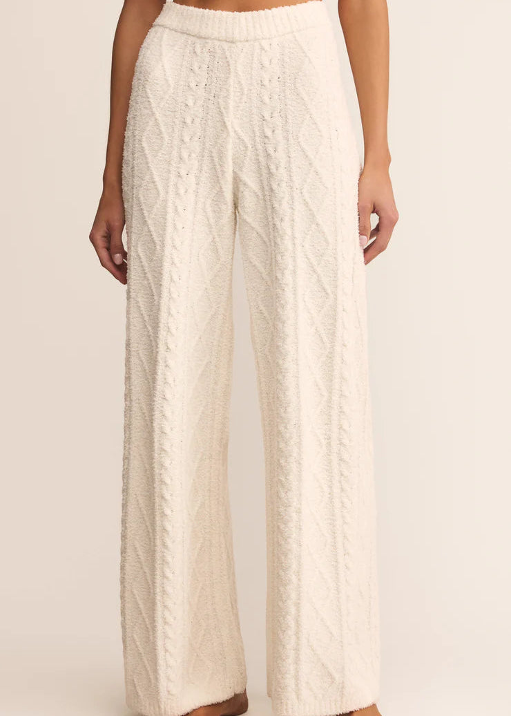 Z Supply Gemma Cable Pant Vanilla Ice