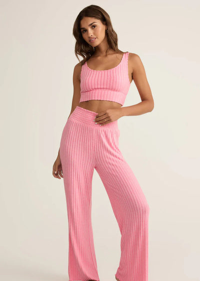 Z Supply Zoe Rib Tank Bra Passion Fruit