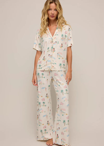 Z Supply Beach Days Button Top Bone