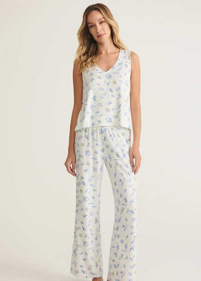 Z Supply Bridgette Citron Tank White