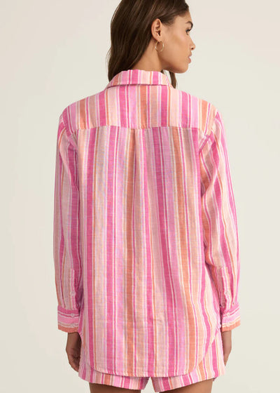 Z Supply Saturdays Stripe Shirt Multi