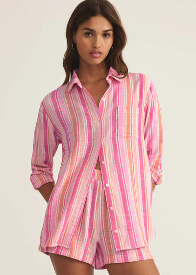 Z Supply Saturdays Stripe Shirt Multi