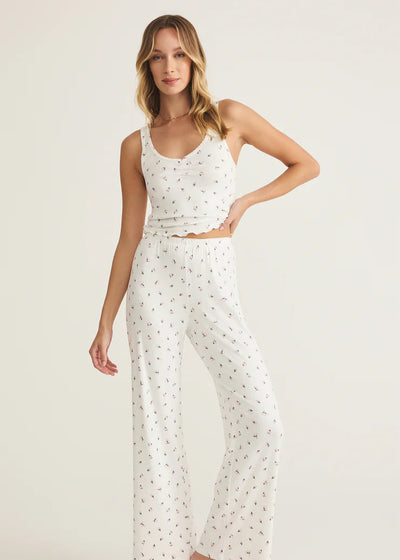 Z Supply 90s Ditsy Tank White Shell