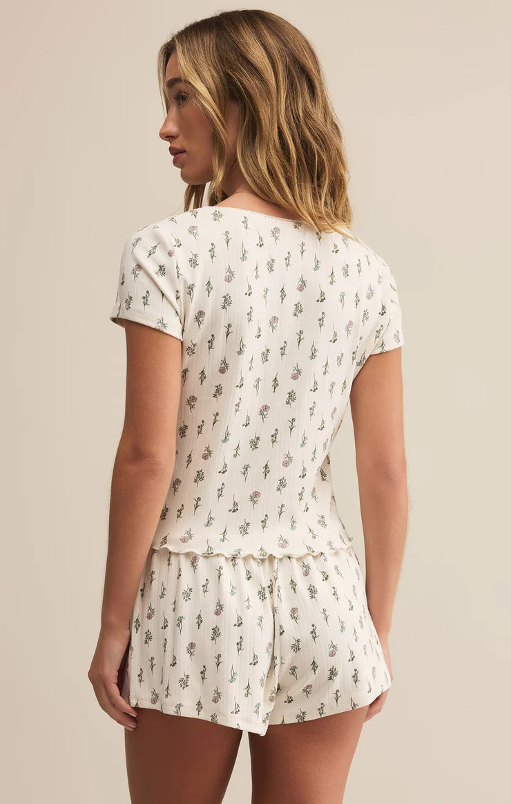 Z Supply Montana Floral Crystal Top