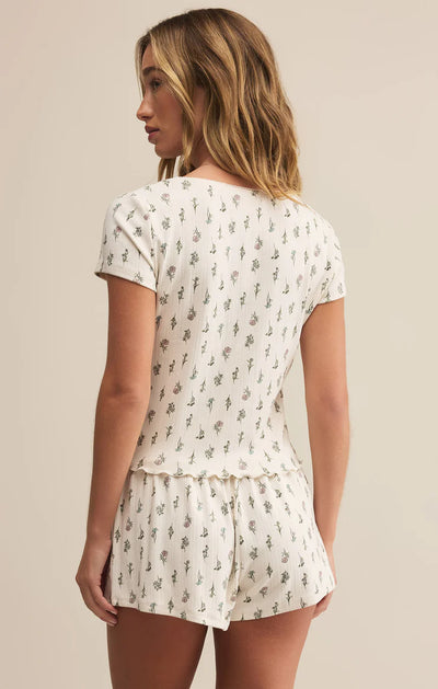 Z Supply Montana Floral Crystal Top