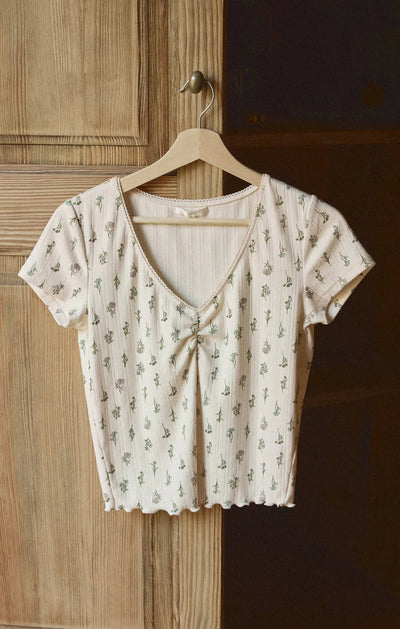 Z Supply Montana Floral Crystal Top