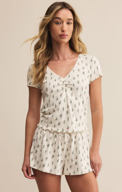 Z Supply Montana Floral Crystal Top