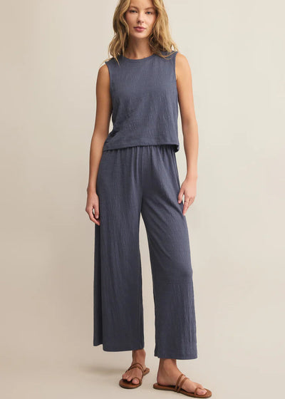 Z Supply Scout Textured Slub Pants Worn Blue