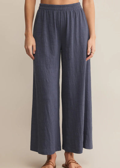 Z Supply Scout Textured Slub Pants Worn Blue