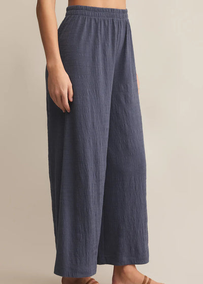 Z Supply Scout Textured Slub Pants Worn Blue