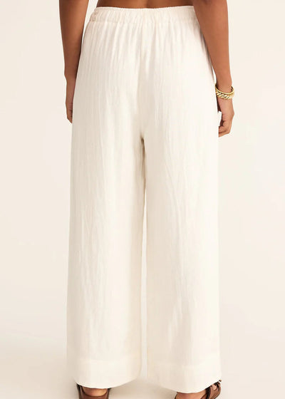 Z Supply Easton Linen Pant White