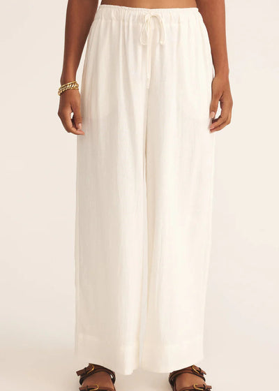 Z Supply Easton Linen Pant White