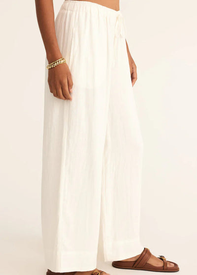 Z Supply Easton Linen Pant White