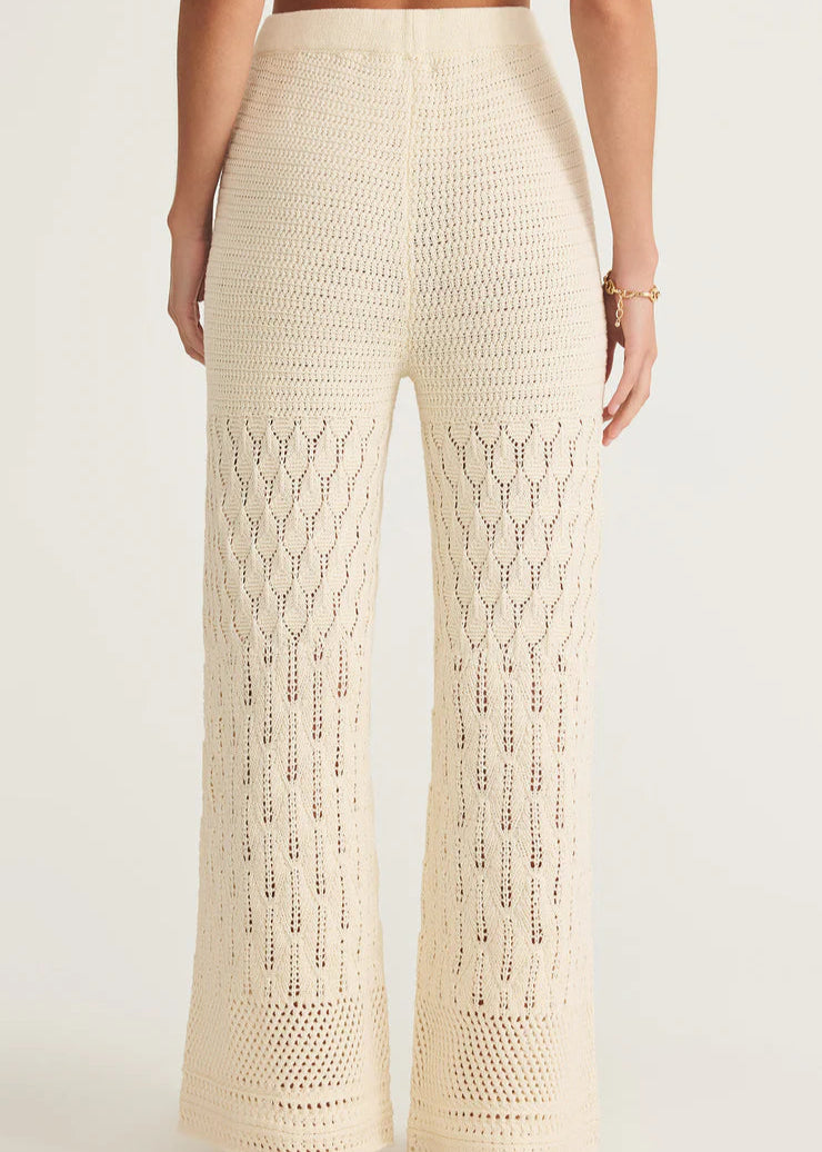 Z Supply Adia Crochet Pant Sea Salt