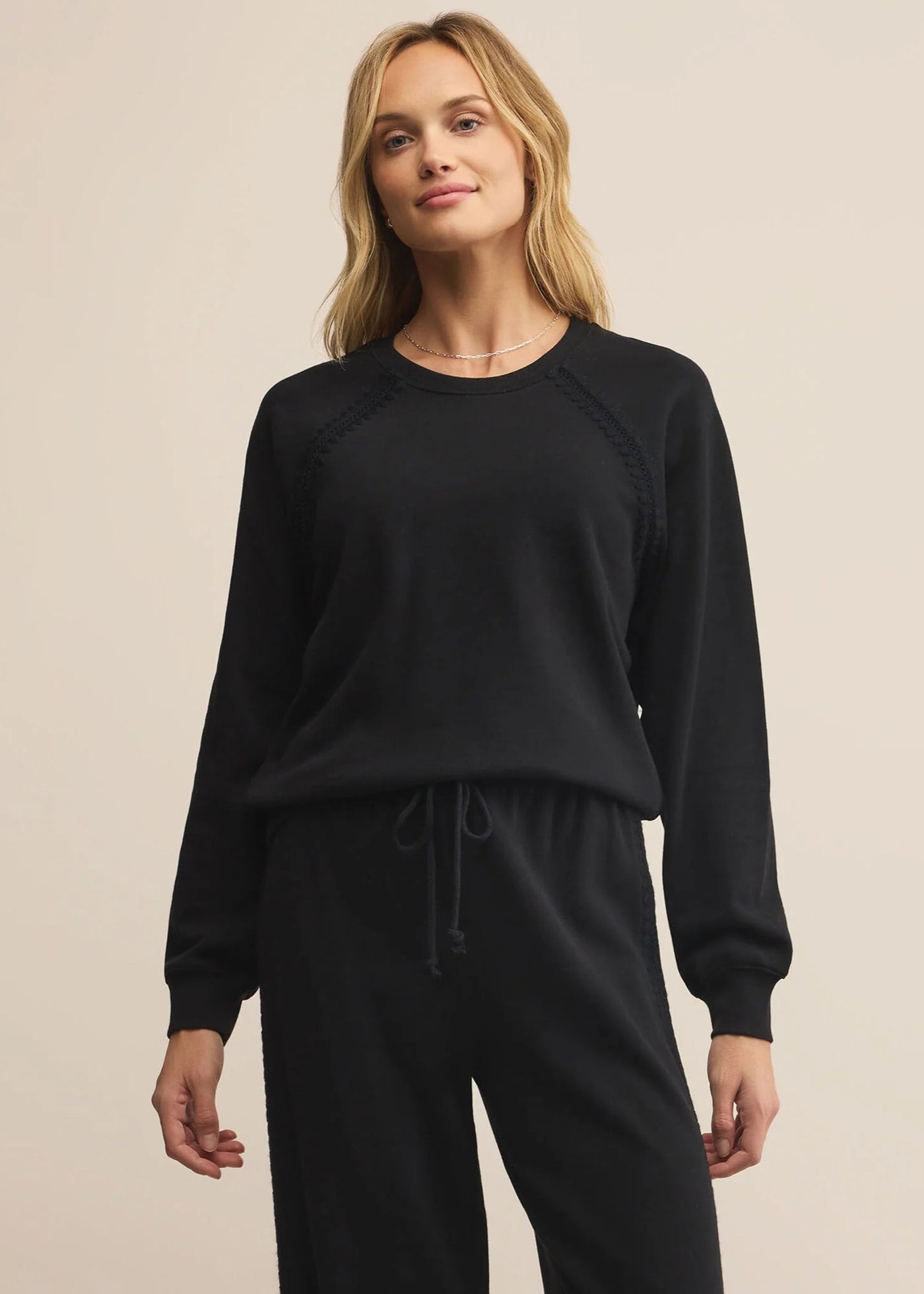 Z Supply All Around Sweatshirt Black