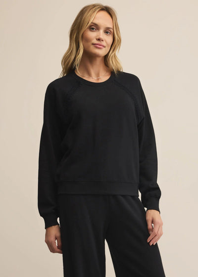 Z Supply All Around Sweatshirt Black