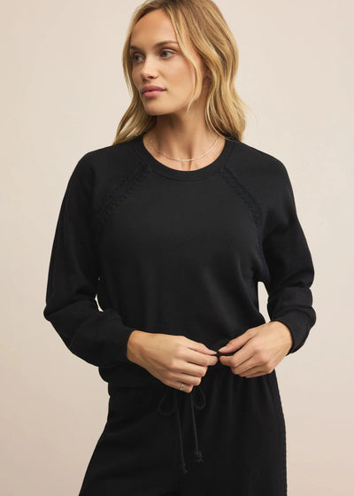 Z Supply All Around Sweatshirt Black