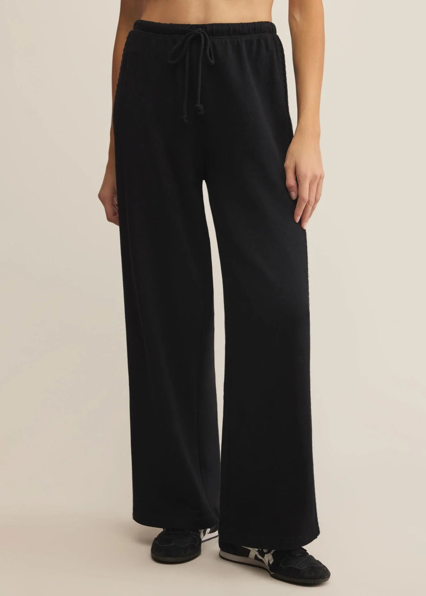 Z Supply Take All Sweatpants Black