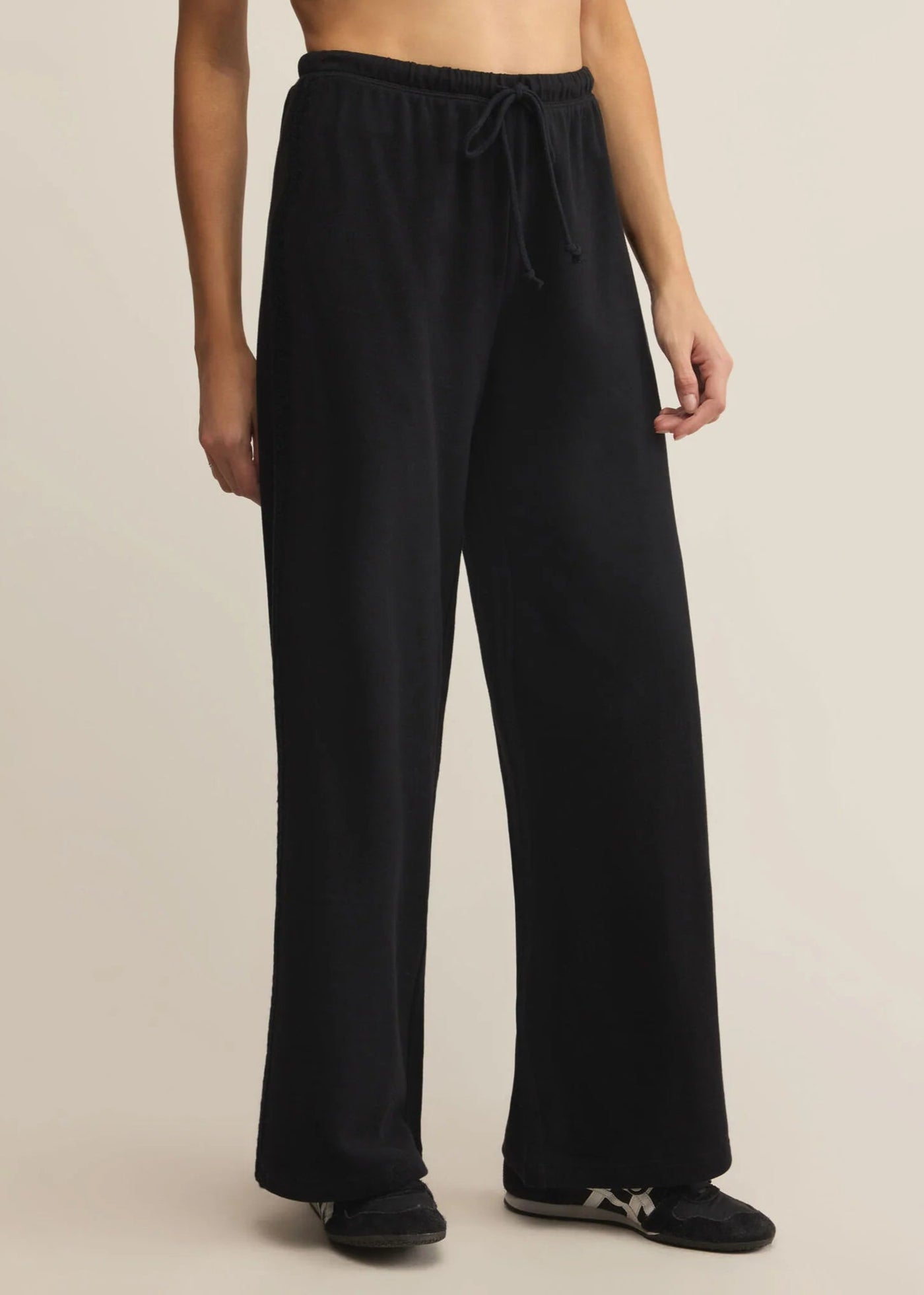 Z Supply Take All Sweatpants Black