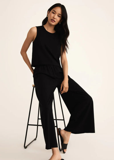 Z Supply Sloane Jersey Muscle Tee Black