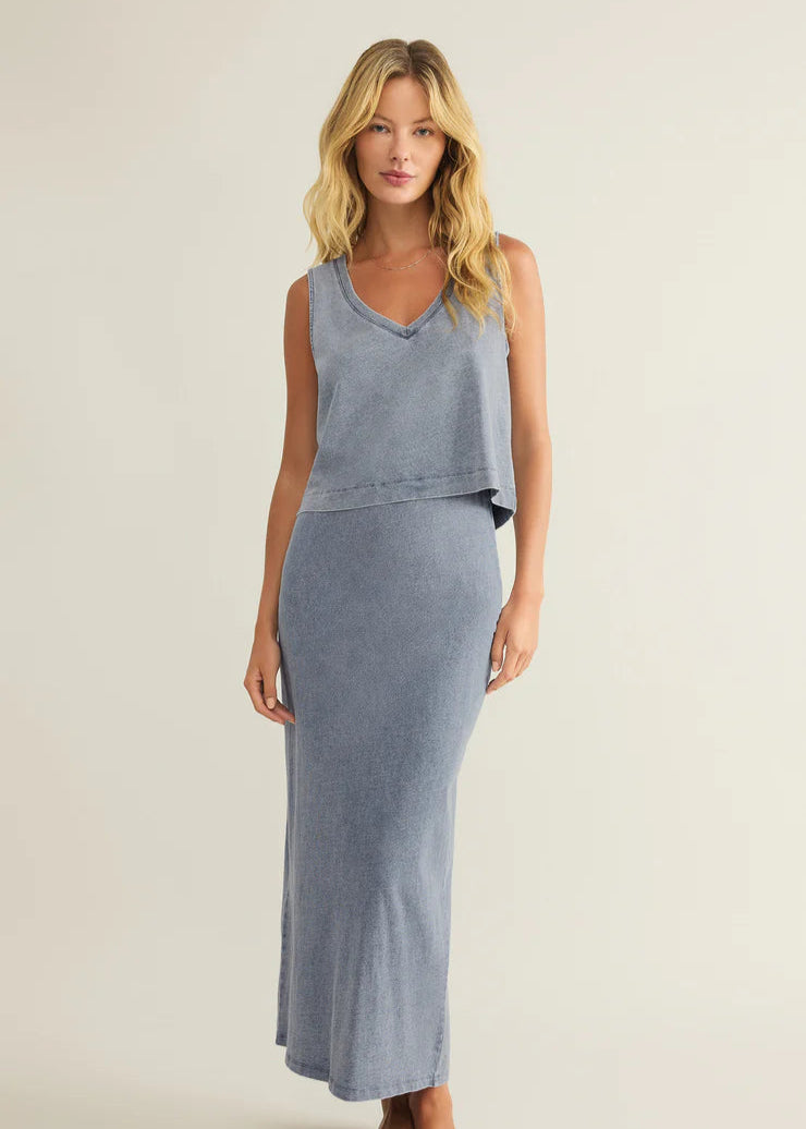 Z Supply Sloane V- neck Denim Top