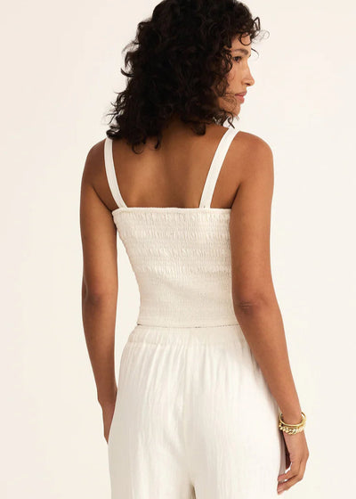 Z Supply Amelie Linen Top White