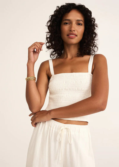 Z Supply Amelie Linen Top White