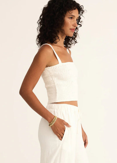Z Supply Amelie Linen Top White