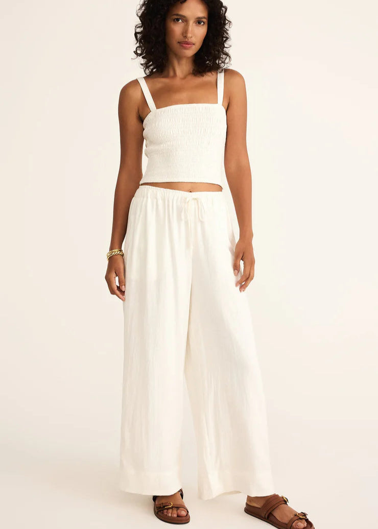 Z Supply Easton Linen Pant White