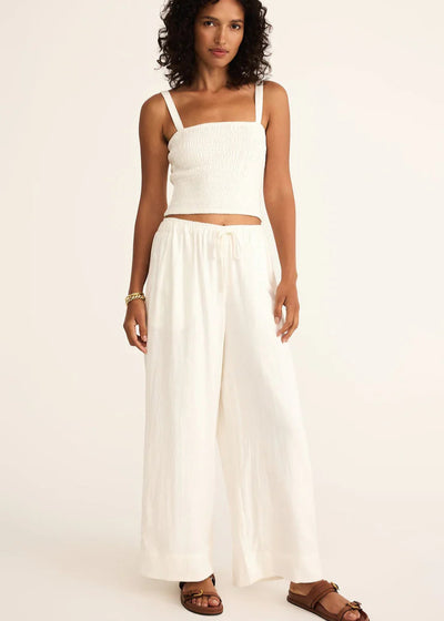 Z Supply Easton Linen Pant White