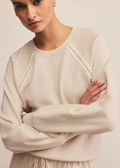 Z Supply All Around Sweatshirt Crystal