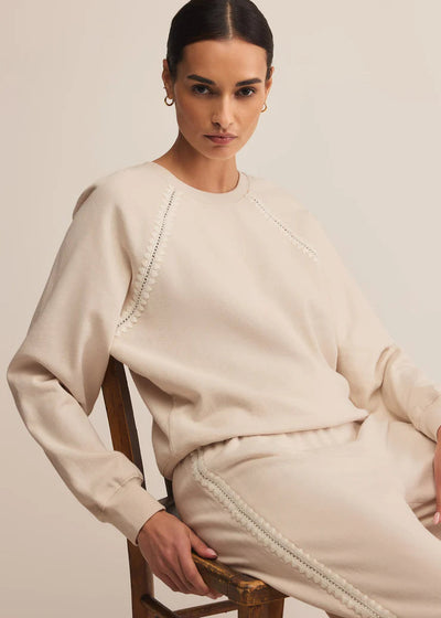 Z Supply All Around Sweatshirt Crystal