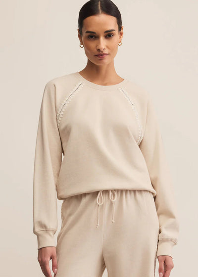 Z Supply All Around Sweatshirt Crystal