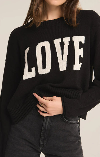 Z Supply Sienna Love Sweater Black