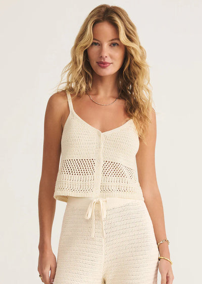 Z Supply Tay Crochet Tank Sea Salt
