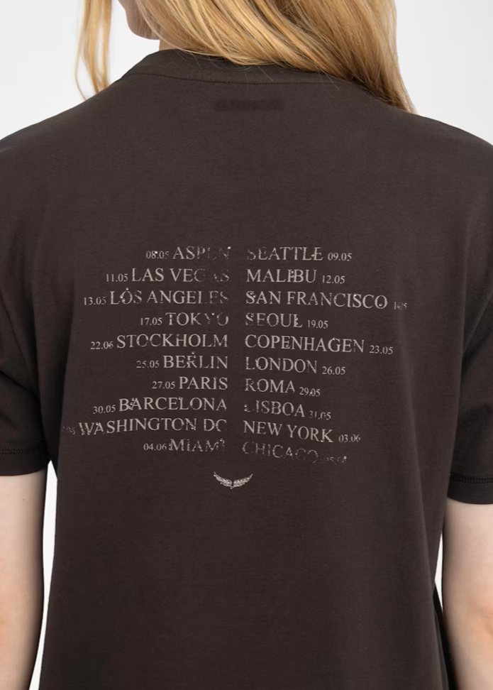 Zadig & Voltaire Edwin T-shirt Dark Chocolate