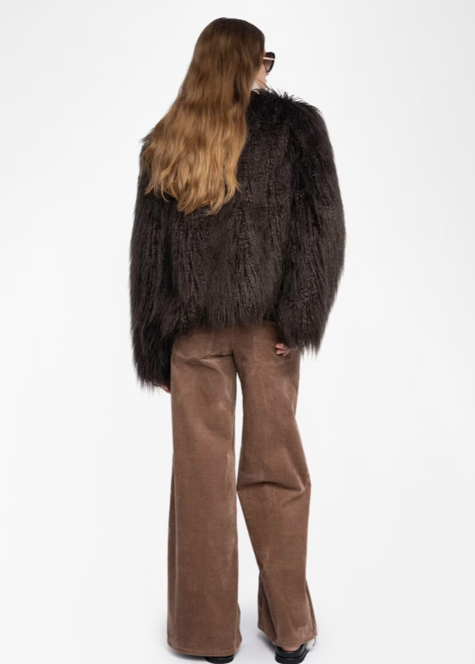 Zadig & Voltaire Freddie Coat Dark Chocolate