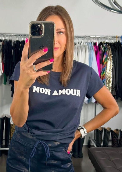 Zadig & Voltaire "Mon Amour" Tee - Navy