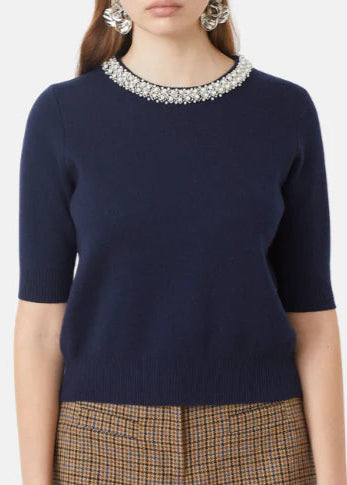 Suncoo Pearl Sweater Navy