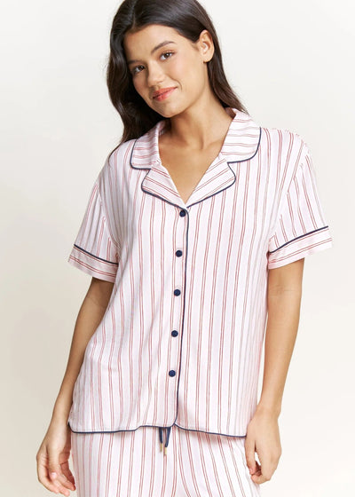 Honeydew S/S Pj Set Marzipan Stripe