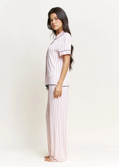 Honeydew S/S Pj Set Marzipan Stripe