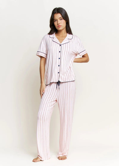 Honeydew S/S Pj Set Marzipan Stripe