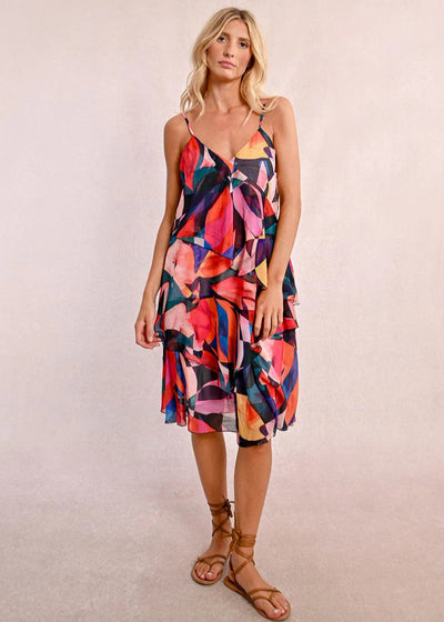 Molly Bracken Multicolour Abstract Dress