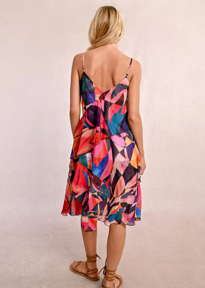 Molly Bracken Multicolour Abstract Dress